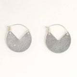 Cut Out Disc Earrings: Gold