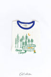 HAPPY CAMPER Ringer Graphic Top