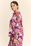 DP67057-FLORAL PRINT WIDE-LEG PANTS WITH DRAWSTRING WAIST