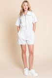 SCUBA ZIP UP ROMPER