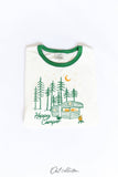 HAPPY CAMPER Ringer Graphic Top