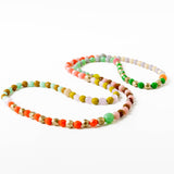 Long Pastel Bead Necklace for Spring Summer Mother's Day