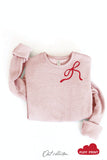 RIBBON BOW PUFF NECKLINE  Graphic Sweatshirt
