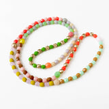 Long Pastel Bead Necklace for Spring Summer Mother's Day