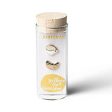 Croissant & Coffee Earrings - Gold Statement Studs