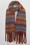 C.C Horizontal Multi Color Stripe Woven Scarf