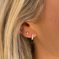 Zelda Opal Star Studs- Gold and Sterling: Silver