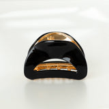 Nadia Solid Curved Metal Claw Clip - Medium