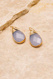 Sarotte Teardrop Earrings | Semi-Precious | 18k Gold Plating