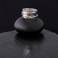 Sterling Silver Woven Ring: 7