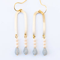 Long Arch Beaded Earrings