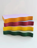 Wavy Shaped Notepad | Pink + Yellow Edge