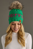 Bright Green Merry Pom Hat