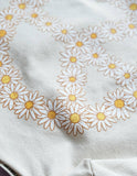 Canvas Tote Bag with Vegan Leather Handles | Peace Daisies