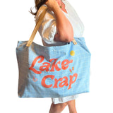 Lake Crap Tote Bag (Large Tote, Oversized Tote, Funny)