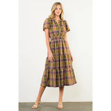 Short Sleeve Tiered Maxi Dress