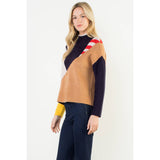 Long Sleeve Pattern Knit Sweater