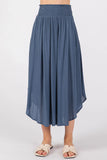 Smocked Waist Flowy Skirt - VNS16762