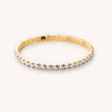 Elastic Tennis Bracelet- Gold