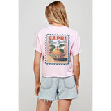 CAPRI ITALY VINTAGE  GRAPHIC  VINTAGE GRAPHIC CROP TOP