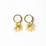 Kimberly Enamel Earring White