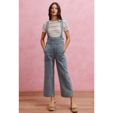 LOW NECKDROP OVERFIT DENIM JUMPSUIT