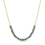 Delicate Crystal Accented Necklace