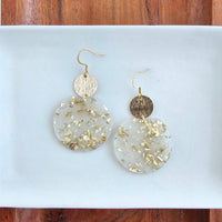 Zoey Earrings - Gold Flake // Holiday, Christmas