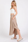 Smocked Waist Flowy Skirt - VNS16762