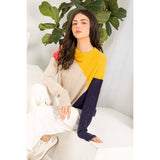 Colorblocked Knit Sweater