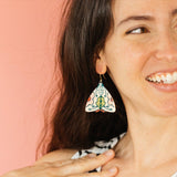 Hidden Moth Dangle Earrings