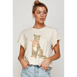 CHEETAH GRAPHIC CROP TOP