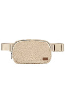 C.C Sherpa Fanny Pack: Light Gray