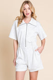 SCUBA ZIP UP ROMPER