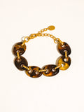 Acacia 18K Gold Non-Tarnish Chunky Resin Link Bracelet