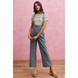 LOW NECKDROP OVERFIT DENIM JUMPSUIT