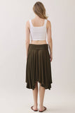 SOLID HANDKERCHIEF HEMLINE SKIRT - VGS800023