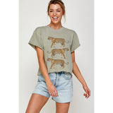TIGERS  VINTAGE GRAPHIC CROP TOP