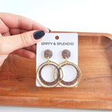 Georgia Earrings - Rainbow Glitter // Jewelry, Holiday