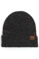 C.C Space-Dye Cuff Beanie Hat: Magenta
