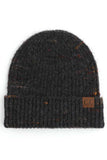 C.C Space-Dye Cuff Beanie Hat: Magenta