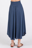 Smocked Waist Flowy Skirt - VNS16762