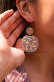 Zoey Earrings - Gold Flake // Holiday, Christmas