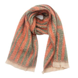 Soft Chunky Abstract/Geometric Lines Fleece Scarf (8 colors)