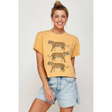TIGERS  VINTAGE GRAPHIC CROP TOP