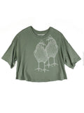 Chickens Clover Crop Tee