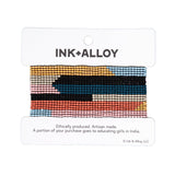 Penelope Horizontal Stripe Beaded Stretch Bracelet Rainbow Wholesale