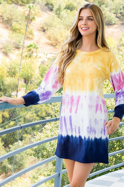 Tie Dye Sweater Dress