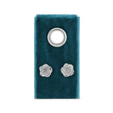 Rose Studs on Velvet Tag