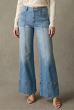 ECO FRIENDLY FABRIC HIGH RISE TUMMY CONTROL PALAZZO JEANS